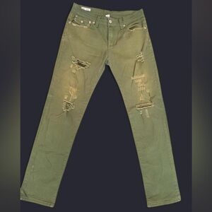 True Religion Olive Skinny Jeans